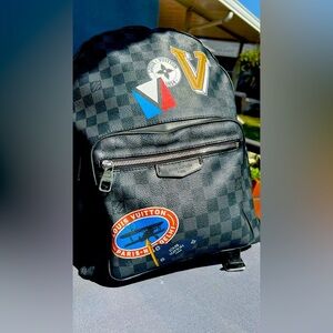 Limited edition LV leather backpack for sale